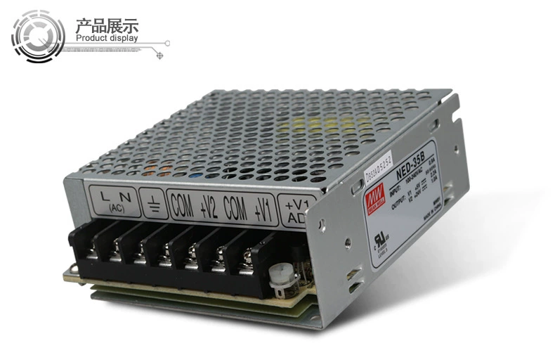 Оригинальный тайваньский блок питания Mingwei Shuang Road NED-35B 35W 5V, 0.5～4.0A 24V, 0.2～1.3A