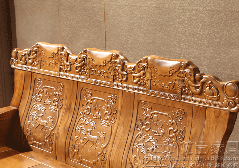 2016新款实木沙发 客厅实木组合沙发 古典实木沙发 苦楝木沙发331