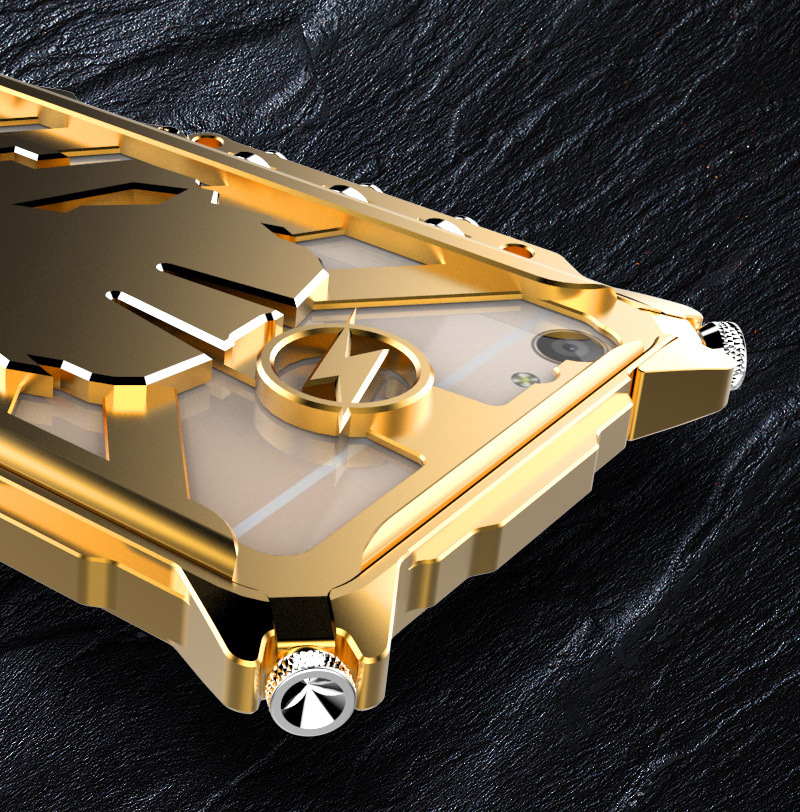 SIMON Mechanical Arm Skull Punk Premium Aluminum Metal Bumper Shockproof Case Cover for vivo X7 & vivo X7 Plus