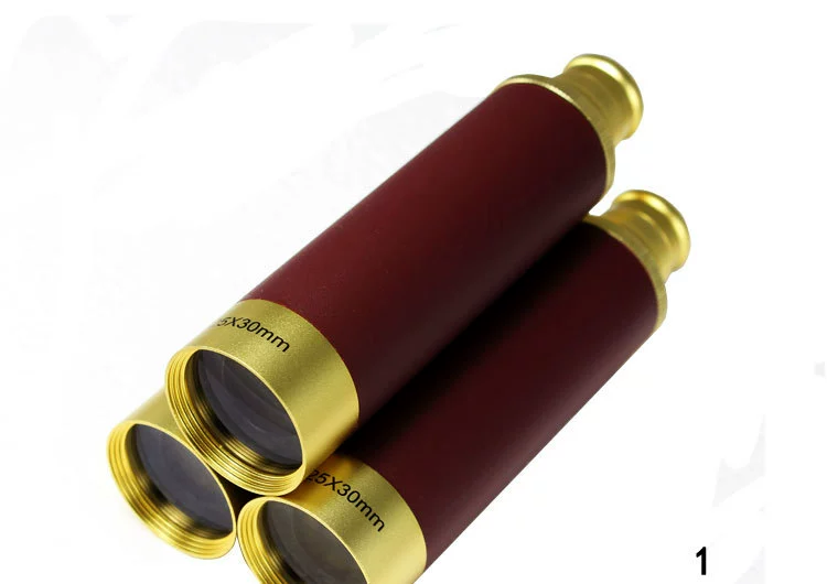 Mới 25x30 công suất cao đơn xi lanh túi cướp biển gương với túi da quà tặng ánh sáng đêm viễn vọng - Kính viễn vọng / Kính / Kính ngoài trời ống nhòm hồng ngoại xuyên màn đêm