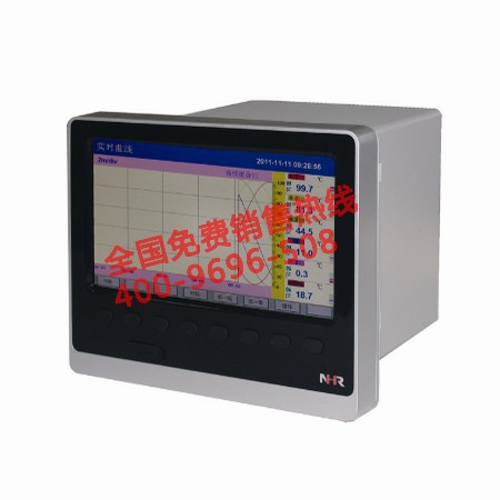 香港虹润仪表NHR-8600 8路彩色流量无纸记录仪