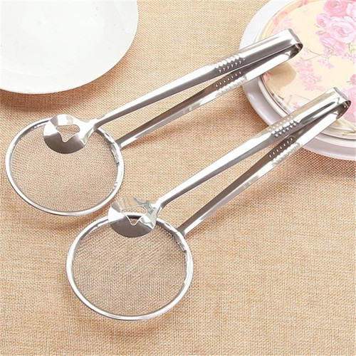 Kitchen Tools Stainless Steel Colander Oil Fishing Fried Food Fishing Oil Spoon Fishing Tofu Powder Sieve Filter Food Oil Clamp