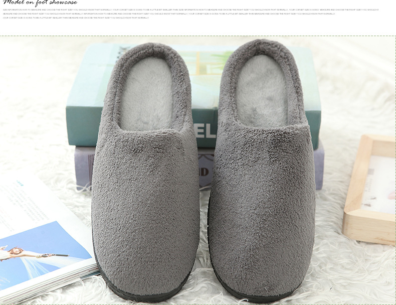 Hausschuhe aus Fleeceplüsch für Damen und Herren, für den Sommer, Frühling, Outdoor, leicht, gemütlich, maschinenwaschbar, Memory Foam_voghion.com