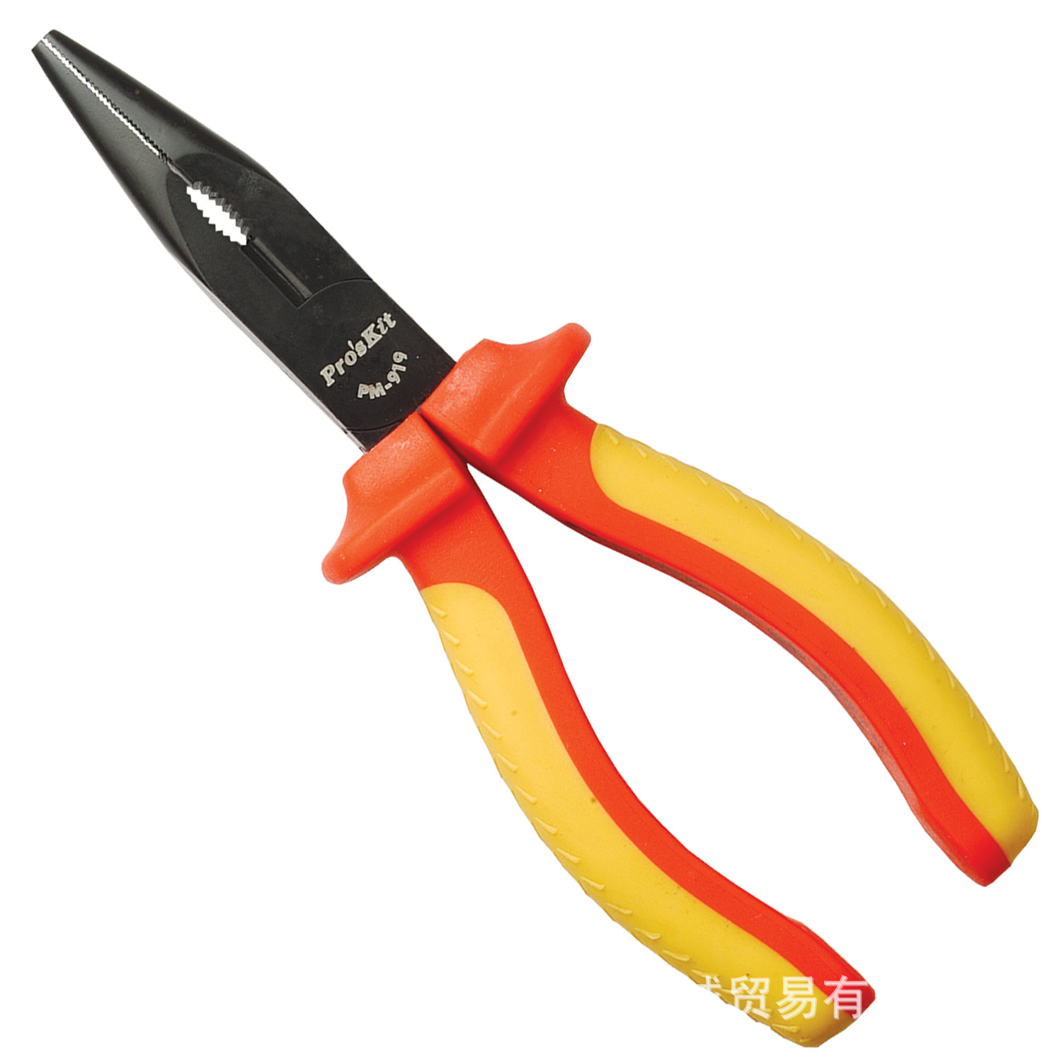 Pro`skit/宝工 PM-919 VDE 1000V尖嘴钳(170MM)	无牙尖嘴钳工具