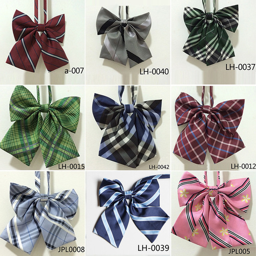 JK uniform bow tie day Japanese student butterfly embroidery bow tie school uniform workwear accessory