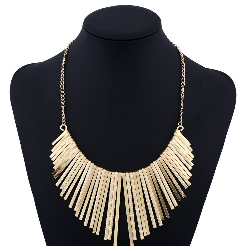 Pendant Necklace Classification Wholesale Jewelry Hip-Hop Exaggerated Geometric Iron Plating Pendant Necklace
