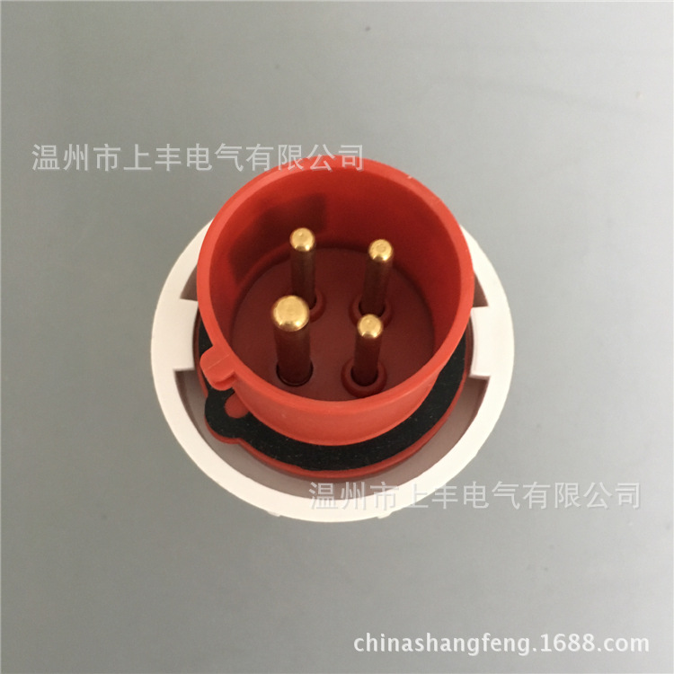 上丰 工业防水插头插座新款32A 380v 4孔  SFN-0242