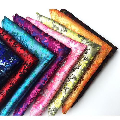 Men's handkerchief square  plum blossom polyester fashionable paisley suit pocket square