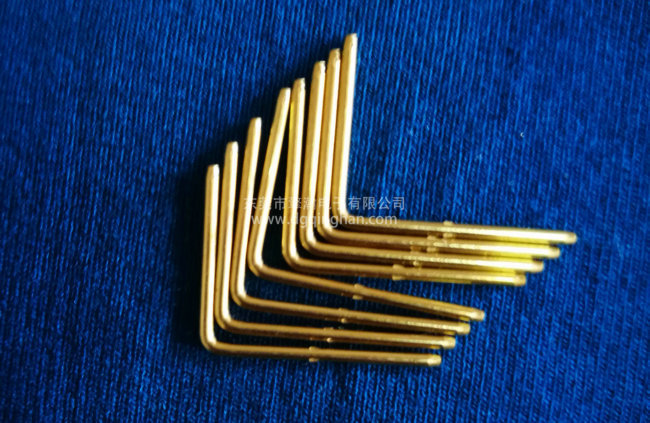 厂家直销电镀不锈钢圆L针打泡点 铜包钢电镀连接器圆L针打泡点