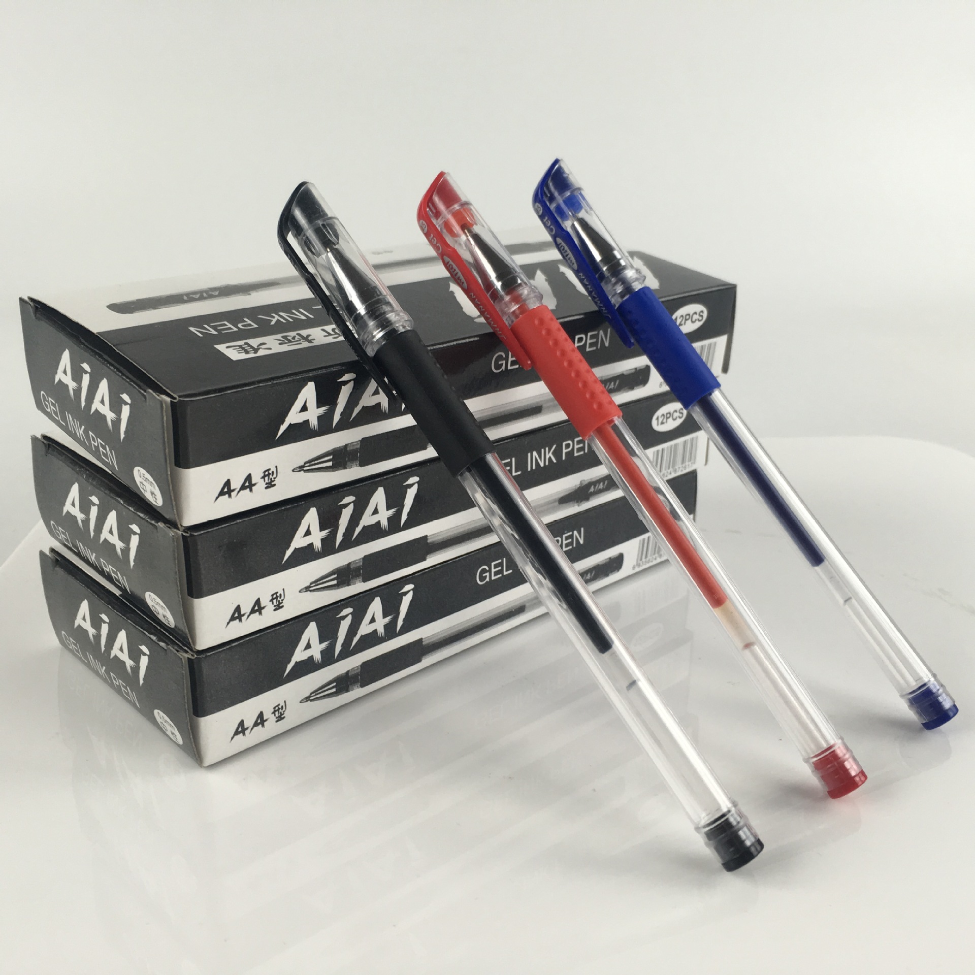 中性筆 0.5mm子彈頭簽字水筆碳素筆黑紅藍辦公文具考試廠直銷批發