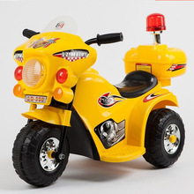 特價兒童電動摩托車帶三輪摩托小警燈1-2-3玩具車音樂童車禮品車