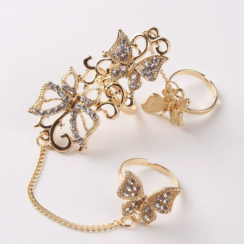 Fashionable ring, adjustable set, European style