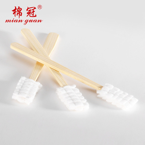 Postpartum toothbrush for the confinement period, disposable postpartum products, gauze disposable postpartum toothbrush with long handle, 30 pieces