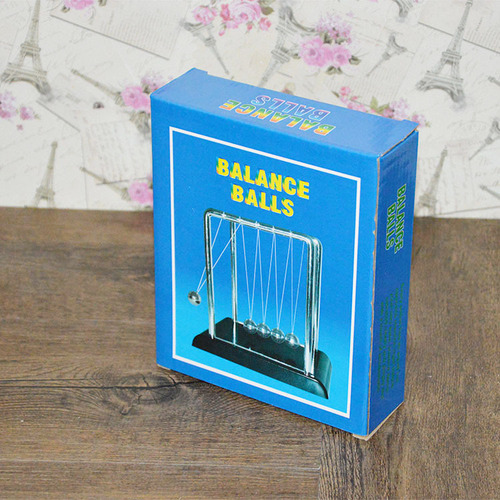 Large square T-shaped Newton billiard ball, creative home desktop decoration balance ball, science and education crafts billiard ball