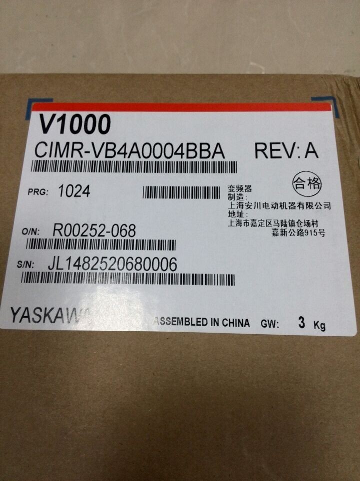 ȫ��ԭװ ������Ƶ�� V1000ϵ��  CIMR-VB4A0004BBA 0.75KW 380V