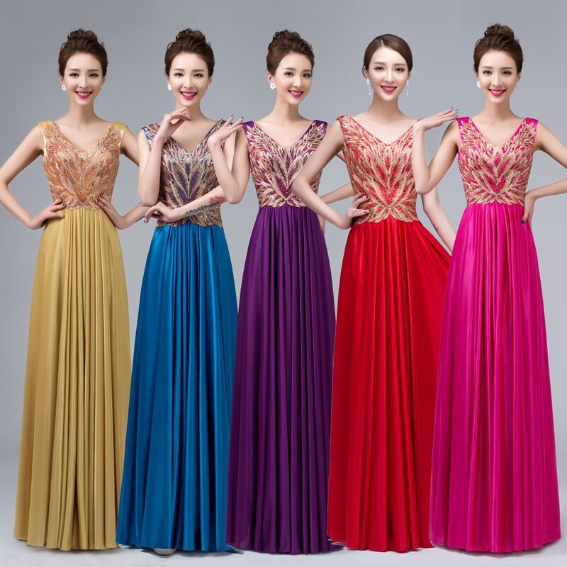 Evening Dresses cocktail party banquet dress vestido de banquete de cctel  Long shouldered Bridesmaid pregnant woman