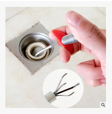 Zuibo Kitchen Sewer Dredge Spring Pipe Dredge Tool Household Hair Hair Cleaner