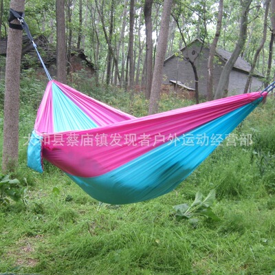 outdoors Light and thin Landing Umbrella cloth Hammock Single Double Rollover Hammock Mosquito net Manufactor wholesale OEM customized