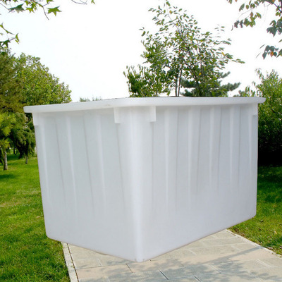 厂家批发白色塑料水箱加厚水产养殖箱运输周转箱建筑工地用箱批发|ms