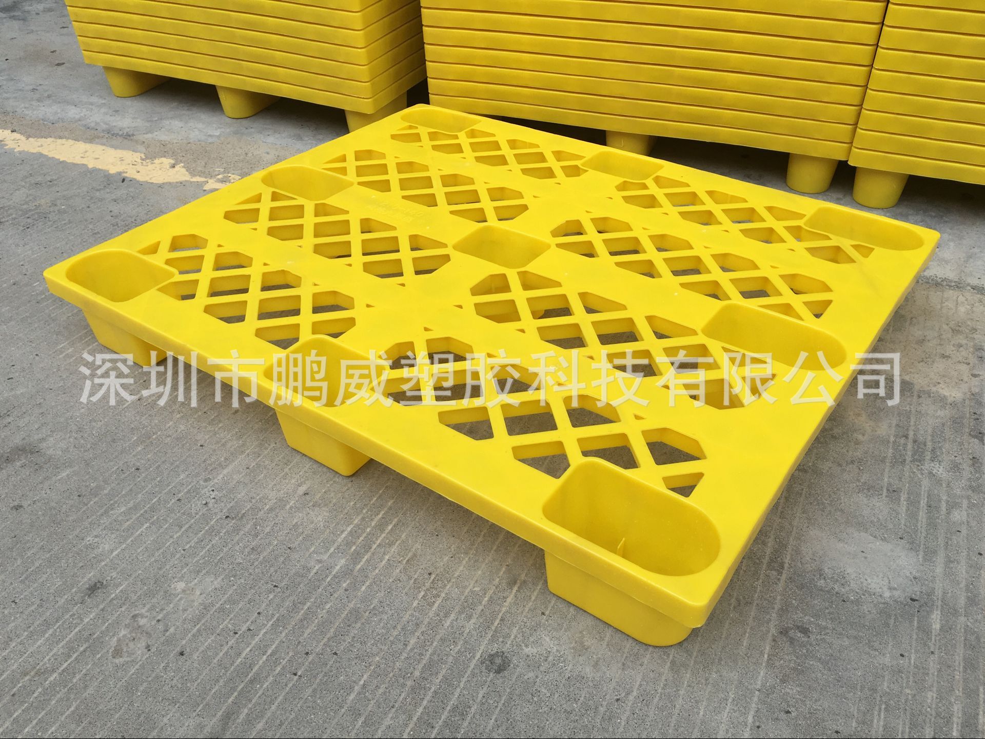 大量现货九脚卡板 工艺各种工厂加厚网格托盘 港口透气垫板可丝印