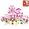 Family double-layer fuchsia constructor, toy, wholesale