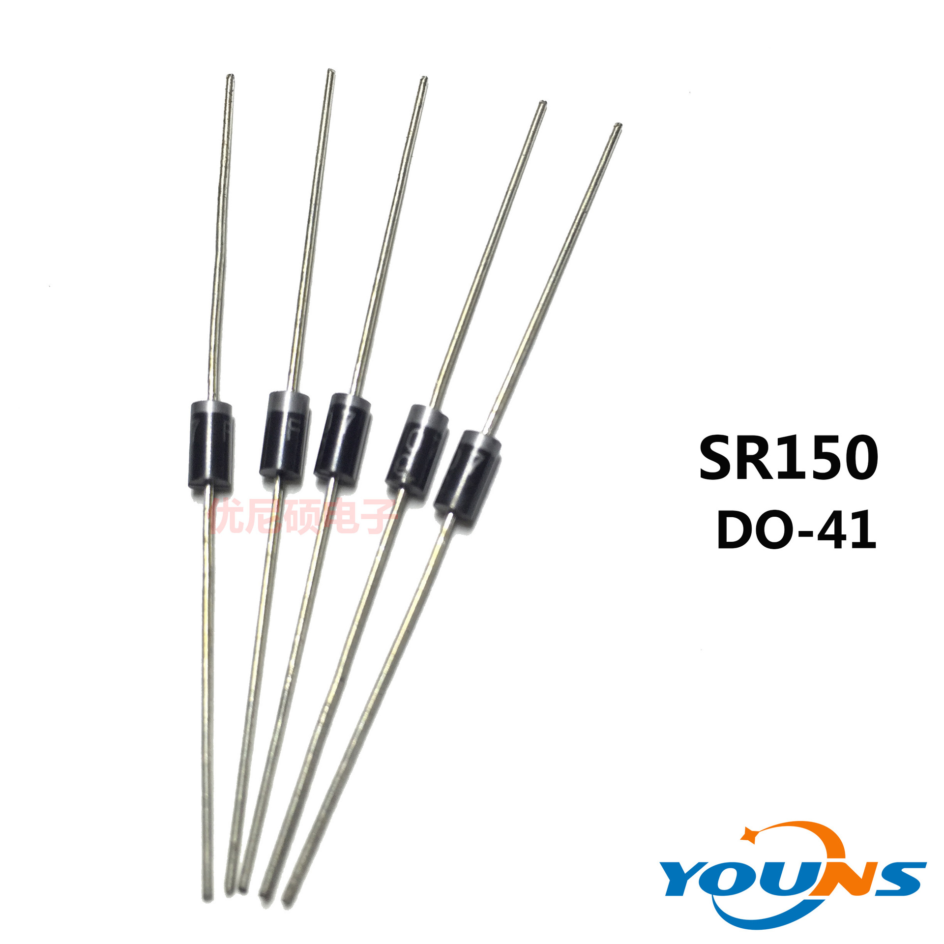 MIC GW肖特基整流二极管 SR150 1A 50V 封装DO-41