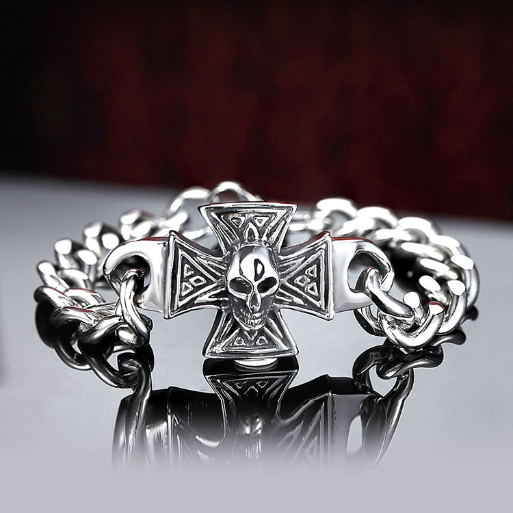 Новый пиратский браслет черепа, Ultimate Ghost Dragon Hand - Palling Punk браслет для мужчин, рука Cross