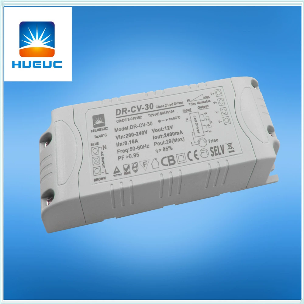 Блок питания 12V 2.2A компактный, оптический источник для казино, с ETL-сертификацией, постоянная мощность, для MR16/светодиодных лент