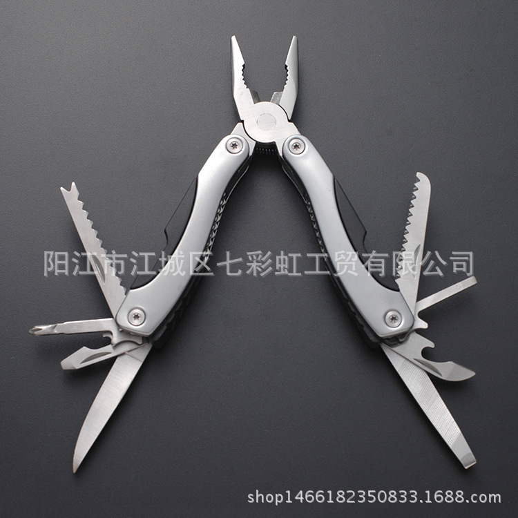 不锈钢多功能刀钳 好品质彩木柄多用钳 多用钳子 户外五金小工具