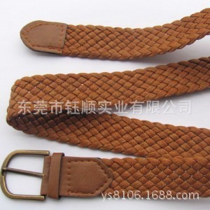 男士皮带 帆布编织腰带 女士针扣松紧韩版弹力裤带