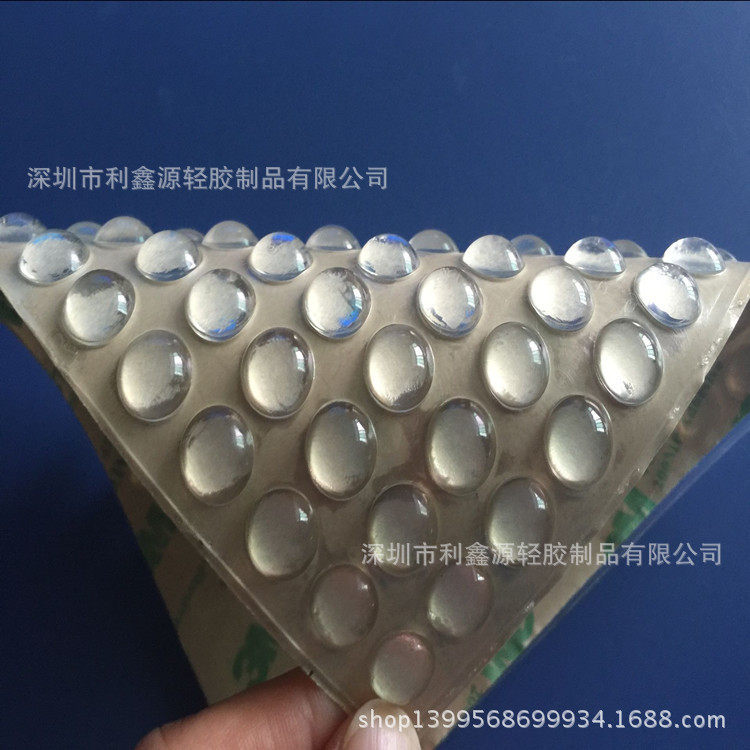 厂家大量供应半球透明硅胶脚垫 超透玻璃垫 各种规格形状
