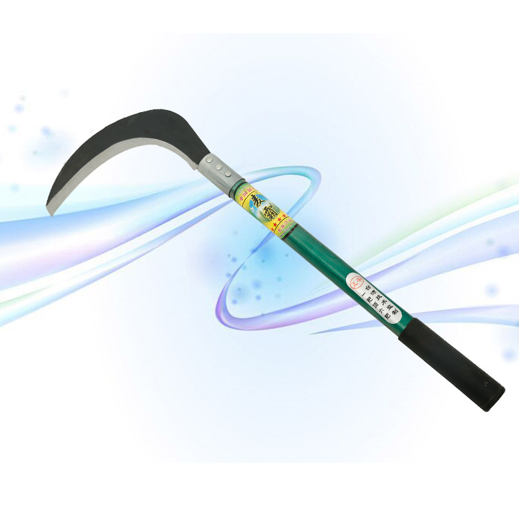 厂家大量供应40#铁柄黑小砍镰刀、砍柴刀、割草刀、折叠镰刀