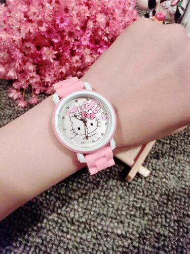 New Ceramic Watch for Girls with Cartoon Design, Baby Girl's Grabber Machine Gift Box Set Watch