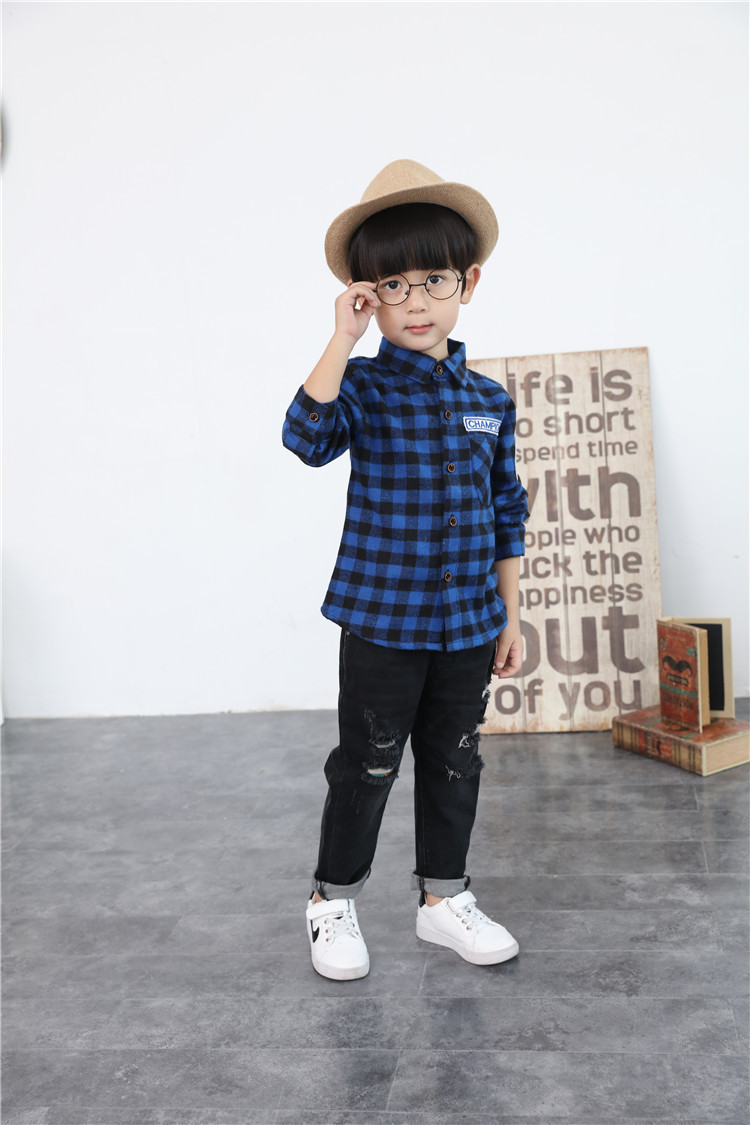 Chemise garcon à manche longue - Ref 2077353 Image 14