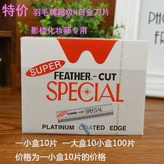 Studio-Exclusive Feathered Eyebrow Trimmer Blades  
Stainless Steel Alloy Eyebrow Shaving Blades for Precision Brows  
10-Piece Boxed Set of Hair Removal Blades