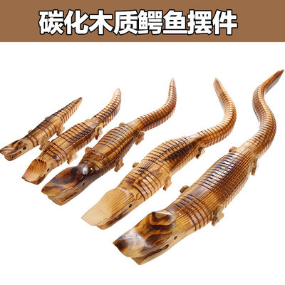 Stall Best Sellers Model Toys Wooden crocodiles Rocking crocodile children Toys crocodile body swing