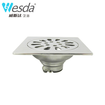 厂家批发不锈钢地漏3厘亮光地漏宾馆浴室工程防臭防虫地漏芯盖A35|ms