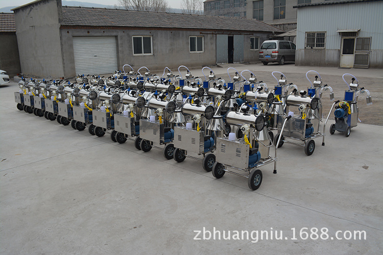 挤奶机厂家供应双桶真空泵挤奶机 不锈钢挤奶机