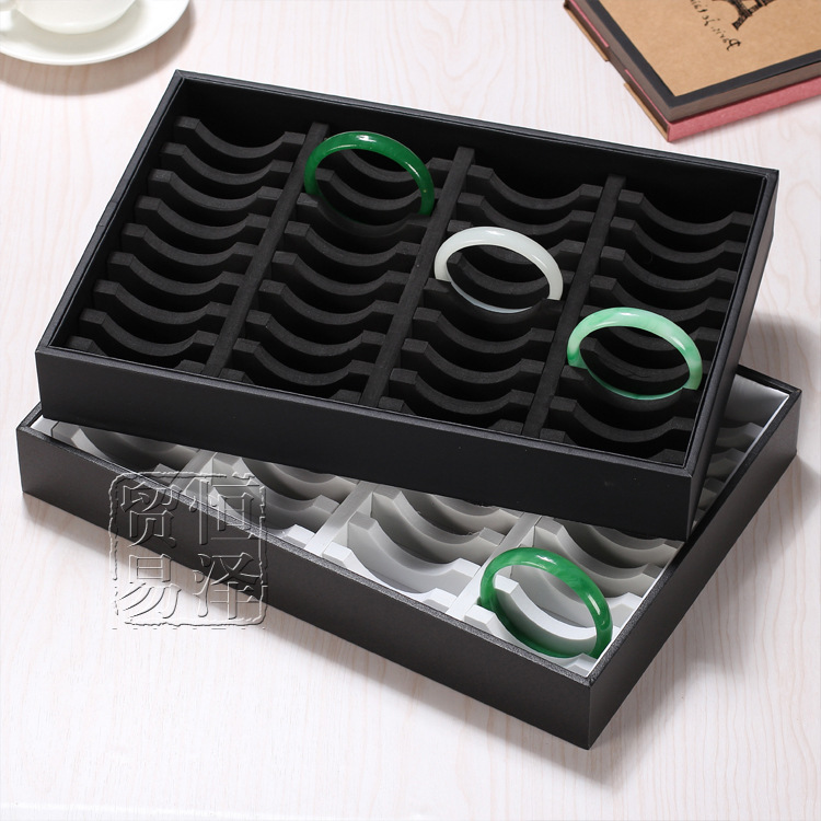 40位手镯展示盘 展示盒 收纳箱 首饰珠宝箱 饰品盒手镯盒