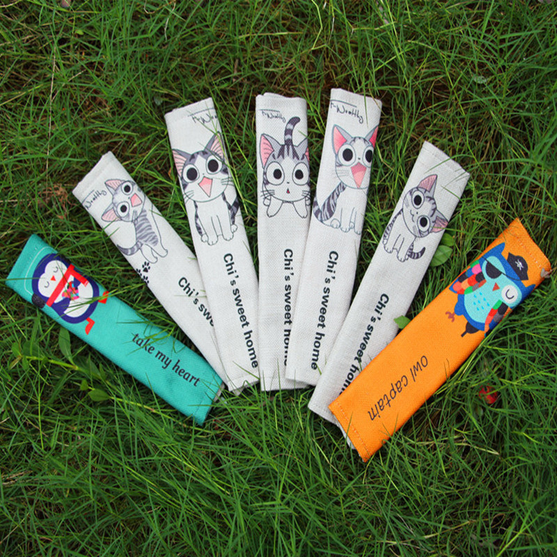 Car Accessories Cotton and hemp Belt sets Shoulders sets lengthen men and women lovely Cartoon Jushi ornament suit Interior trim