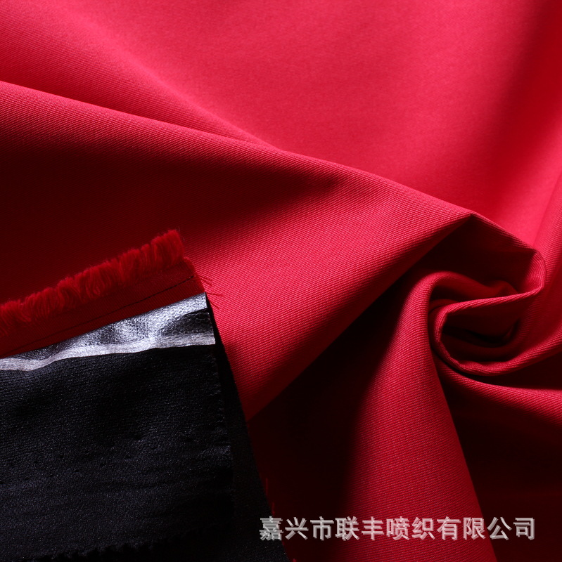 320D涤纶塔丝隆复合TPU透明膜+针织底布 冲锋衣登山服软壳面料