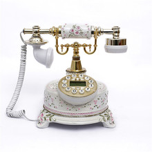 至臻品牌厂销田园家用欧式复古古董电话机时尚创意仿古有线电话