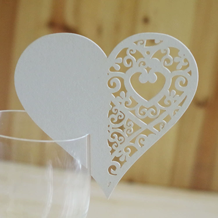 Лазерная чашка-образный карточка в европейском стиле горяч-продавая карточка чашки свадьба горяч-продавая поставки фабрики прямых продаж