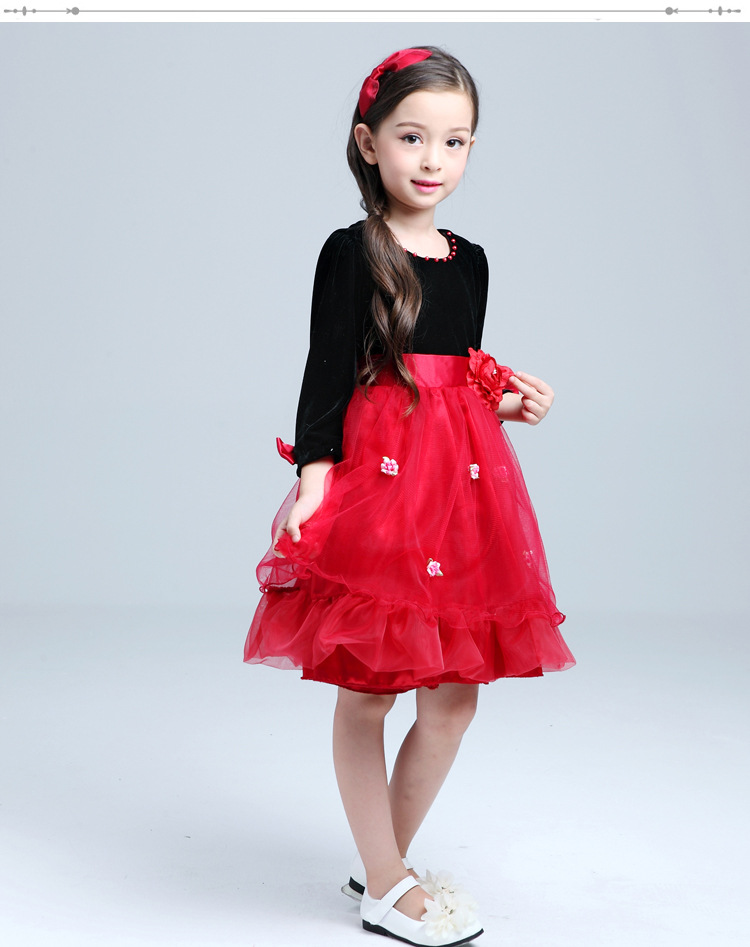 Robes pour fille en velours côtelé - Ref 2046748 Image 14