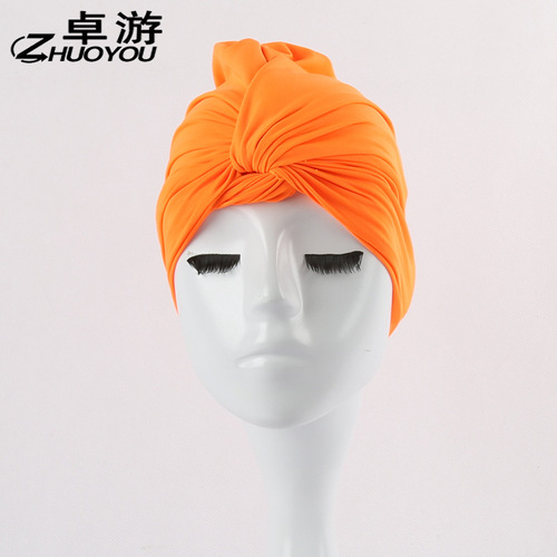 Ins Women's Swim Cap, Waterproof Swim Cap Solid Color Comfortable Non-Tight Head Long Hair Plus Size Swim Cap Hot Spring Swim Cap for Women