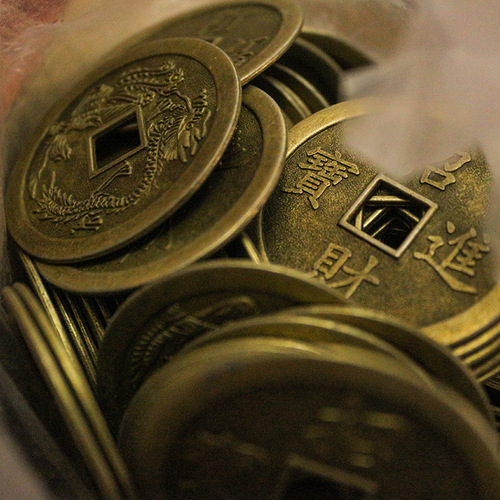 Antique Coin Copper Alloy Large Copper Coin Gold and Jade Fill the Hall Bagua Peace and Good Fortune Accessory