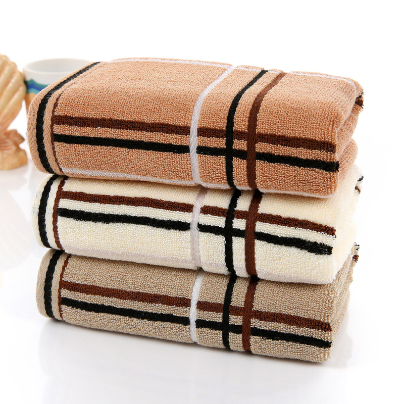 厂家直销纯棉大方格40*95加厚澡巾 批发吸水加长广告礼品洗澡毛巾|ru