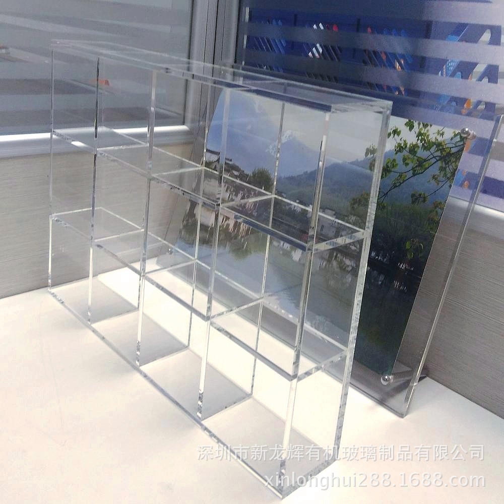 亚克力透明化装品收纳盒 指甲油唇膏饰品茶叶分格盒珠宝展示盒