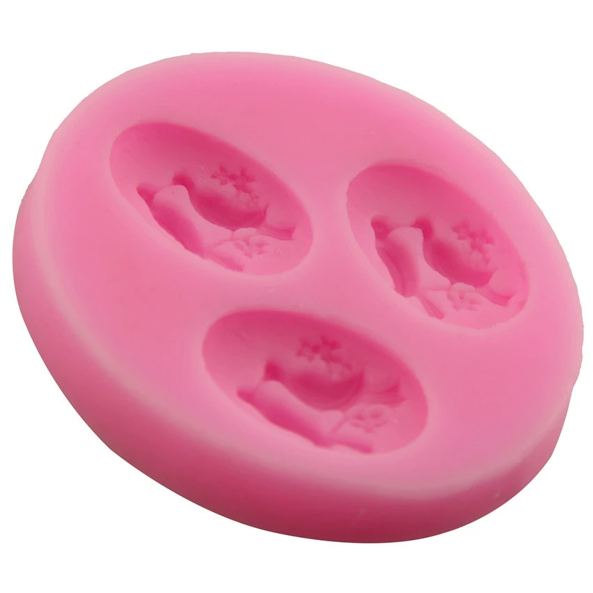 Силиконовая мастика, акриловая силиконовая форма, украшения, 3 пары, 3D