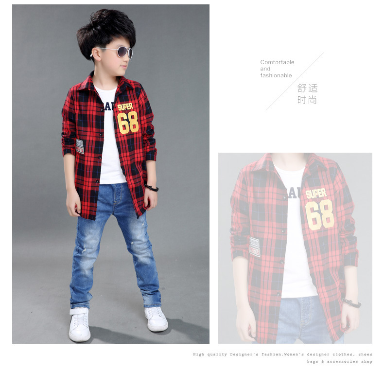 Chemise garcon à manche longue - Ref 2077061 Image 11